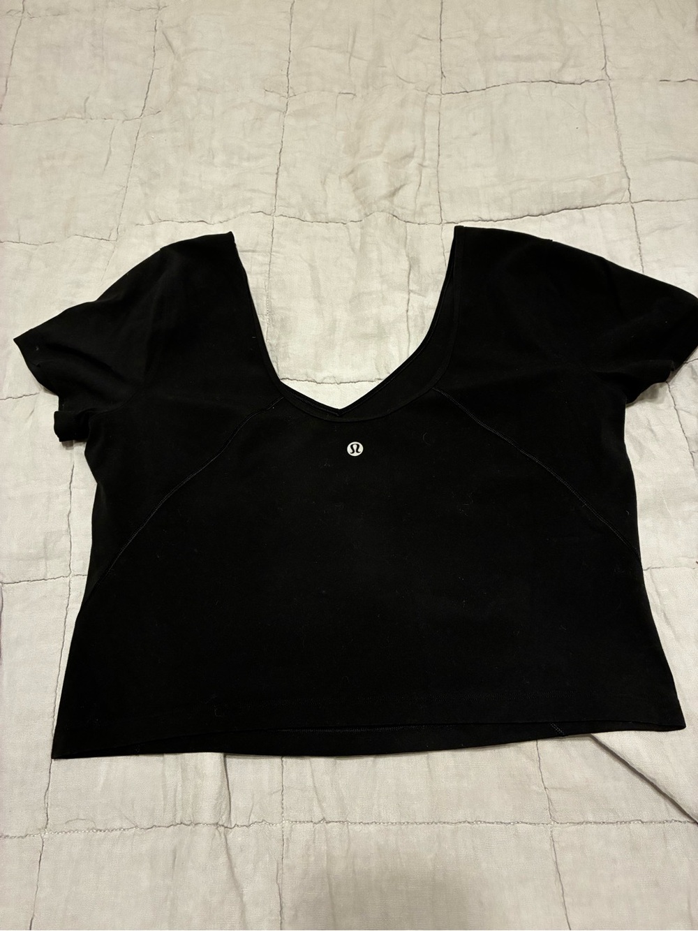 lululemon athletica Women’s Black align Cropped Tee